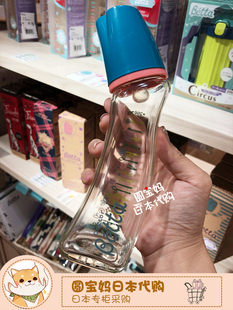 现货日本本土betta贝塔玻璃小花智能防胀气防呛奶奶瓶新生儿200ml