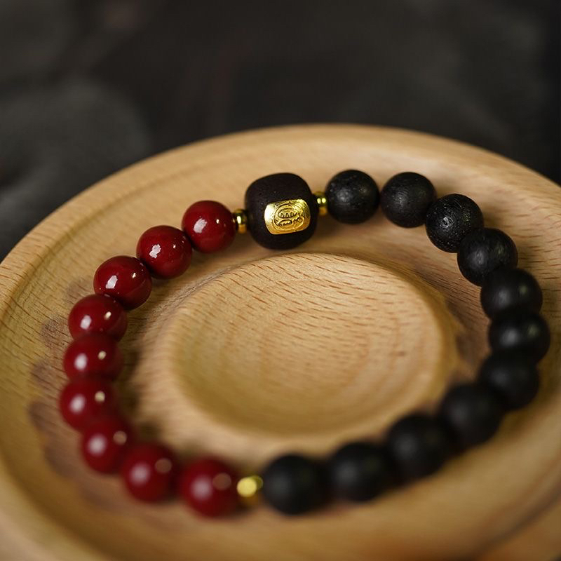 降真香紫微砂手串女士复古小众吉祥平安男女本命年属蛇