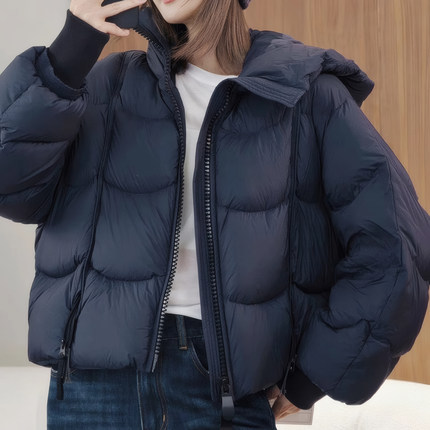 25年新款现货 暖宝宝鹅绒服安心鹅绒150+ 长短款连帽 羽绒服外套