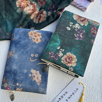 原创布书衣a5手帐本a6手账本封皮布书套书皮日记事本套装礼物定制