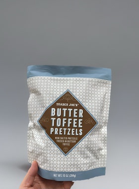 现货 美国代购Trader joes缺德舅太妃糖黄油椒盐脆饼零食饼干黑巧