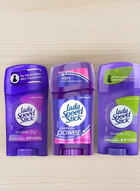 美国Lady Speed Stick止汗膏露固体香水男女生持久去体味 大瓶65g