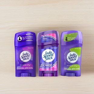 大瓶65g Stick止汗膏露固体香水男女生持久去体味 美国Lady Speed