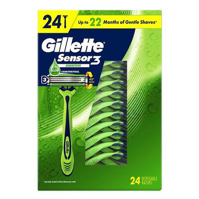 正品吉列锋速3一次性剃须刀