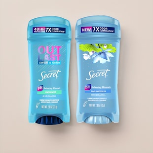 现货 美国进口Secret秘密啫喱止汗膏露香体膏去异味无味清香73克