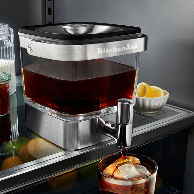 制作冰滴咖啡:KitchenAid 不锈钢冷萃咖啡机咖啡壶.