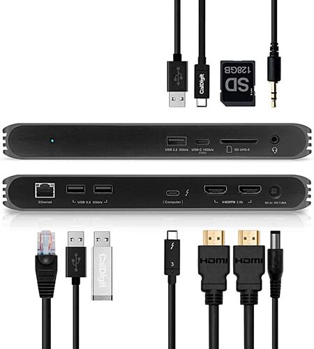 CalDigit  10个端口  高达94W充电 Thunderbolt 4扩展坞.