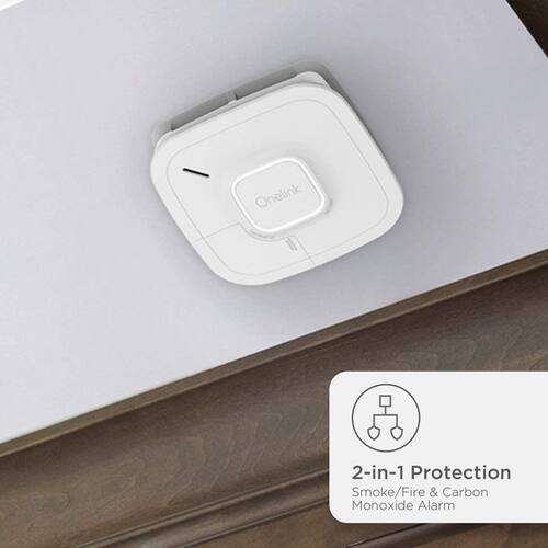Onelink智能火灾雾、一氧化碳泄露探测报警器Alexa HomeKit.