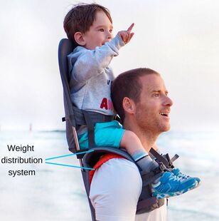 MiniMeis 可折叠人体工学轻便婴幼儿背带. G4宝宝肩驮背架
