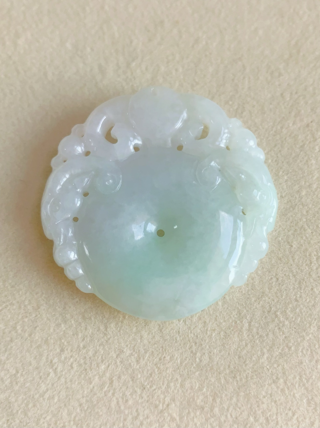 可言美玉石天然南阳翡翠独山玉原产地油润清新平安扣挂件项吊坠