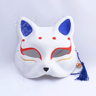 网易手游阴阳师cos周边未觉醒雪女面式神录日式和风手绘半脸面具