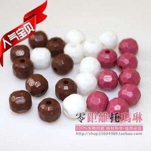 托玛琳珠子亚光小地球锗石珠子 DIY地雷饰品散珠赭石会销礼品