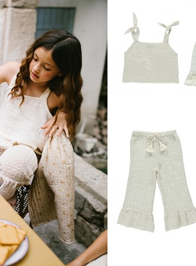 Alice World | 22SS春夏BEBE ORGANIC儿童阔腿裤吊带上衣背包