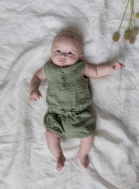 五折！SS20 bebe organic无袖上衣 短裤 Otto tank&Elis blommer