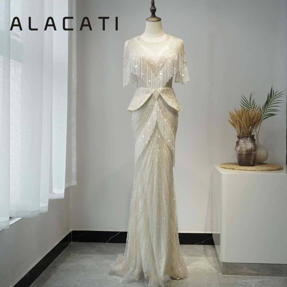 长袖晚礼服alacati高端奢华