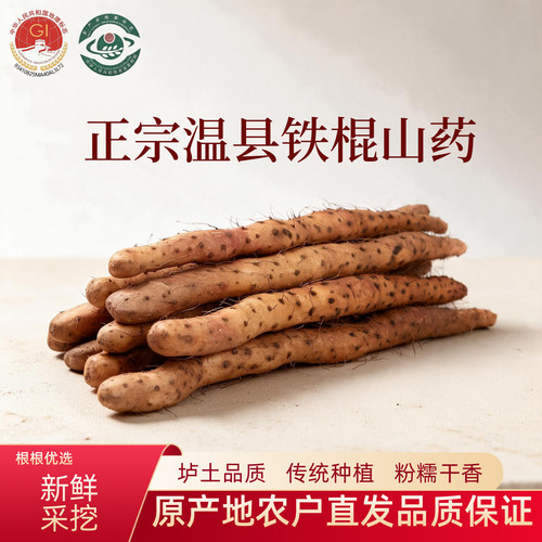 正宗温县垆土铁棍山药新鲜5斤装