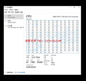 霄龙774264核128线程撕裂者CPU