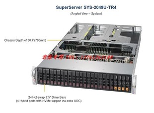 服务器主机铂金112核 4路CPU超算运算渲染2U机架式 超微2049U TR4