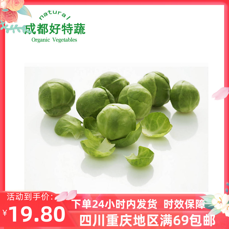 抱子甘蓝沙拉蔬菜特色食材顺丰包邮 Brussel Sprouts 500g