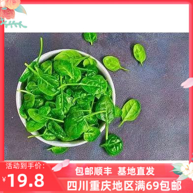 迷你菠菜新鲜沙拉蔬菜100克