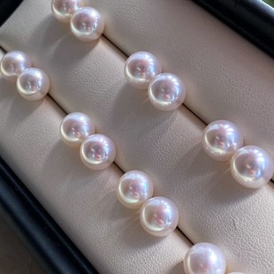 S925银配件耳饰 极光天然淡水珍珠耳钉 森系馒头珠气质简约耳钉