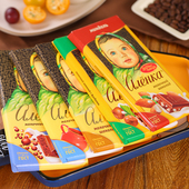 俄罗斯进口榛仁牛奶巧克力大头娃娃可可脂爱莲巧休闲零食品伴手礼