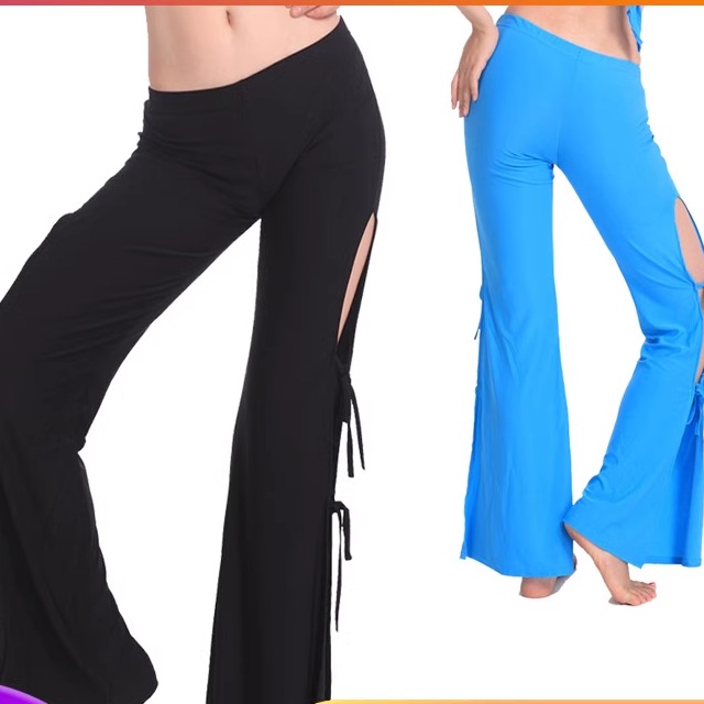 佳宇服饰肚皮舞服装 广场舞肚皮舞练习健身裤 侧绑带裤子K04