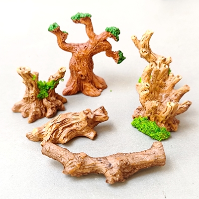 微景观仿真树枝树桩园艺diy造景