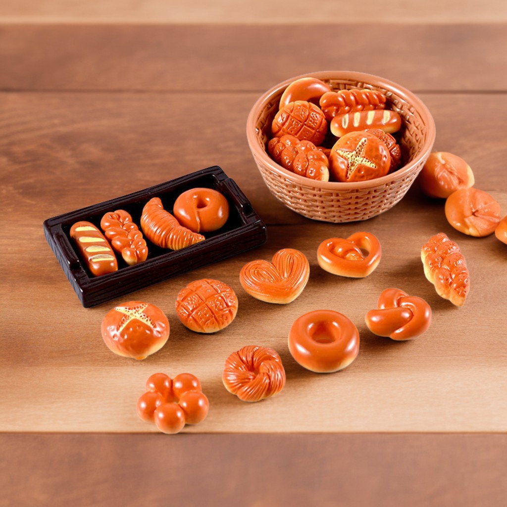 仿真微缩食玩树脂仿真碱水包面包