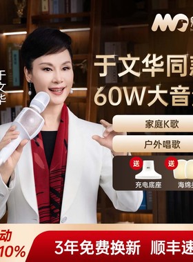 魅鸟巨声麦25款旗舰版60W于文华同款无线话筒音响声卡一体麦克风
