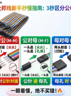 杜邦线 母对母 公对母 公对公 10CM 15CM 20CM 30CM 40CM 连接线