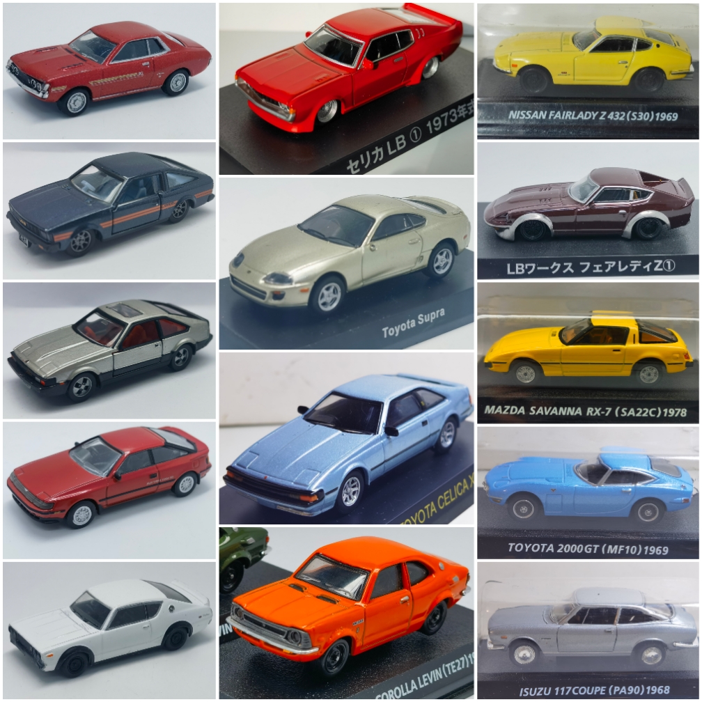 二手1/64京商科乐美青岛社tomy赛利卡RX7 ISUZU 117溜背造型