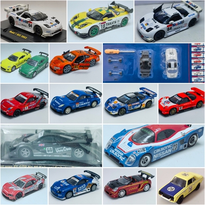 二手1/64 京商 tomy TAMIYA 涂装赛车模型法拉利NSX保时捷RX8