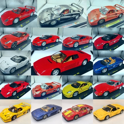 二手1/24左右合金车模比美高意大利产拉法488恩佐458F12F40法拉利
