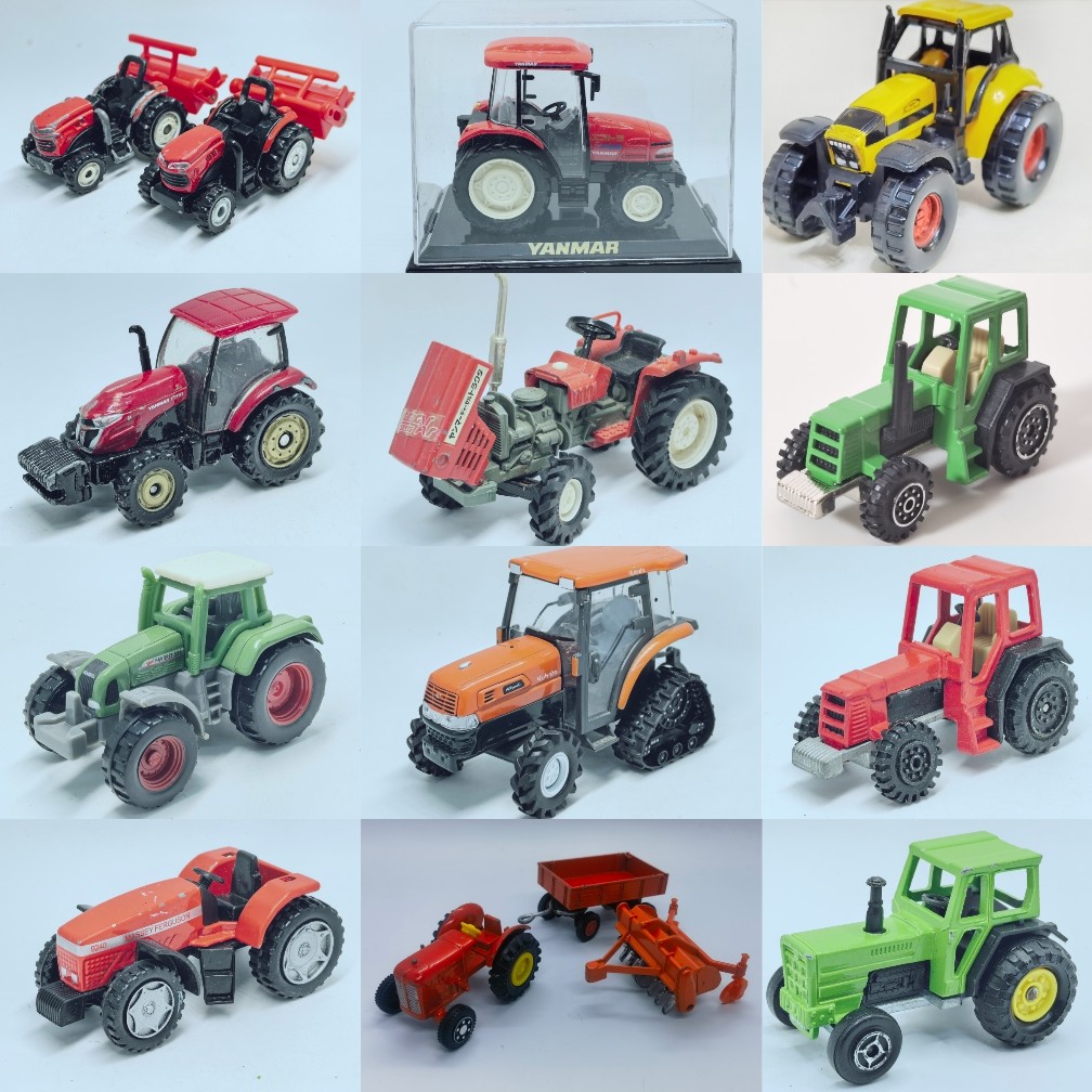 1/64-32比例拖拉机模型玩具majoretteDiapet等品牌二手默认缺件