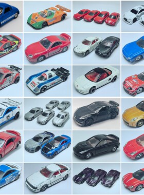 二手1/64左右TOMY多美卡日本跑车两门合金模型日产光岗赛利卡BRZ