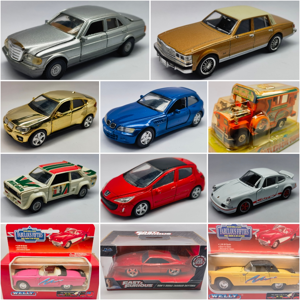 二手1/32左右大比例合金车模奔驰宝马雪佛兰标致保时捷蓝旗亚福特