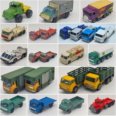 二手小比例领航员卡车模型火柴盒莱斯尼风火轮BP石油合金车