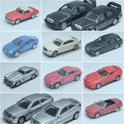 二手1/100左右GEORGIA等品牌奔驰车模SLR瓦罐SLS 300SL S级
