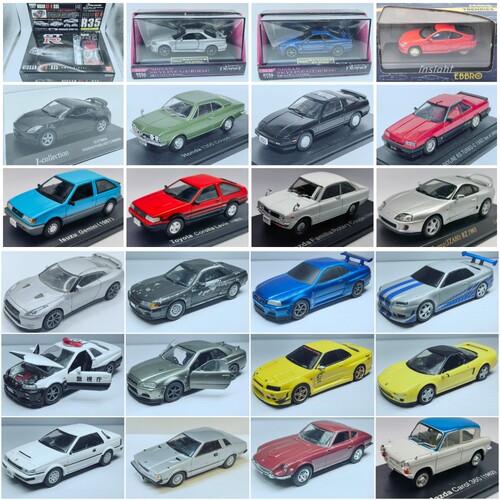 二手1/43左右日系跑车模型Diapet世嘉GTR历史名车AE86supra五十铃
