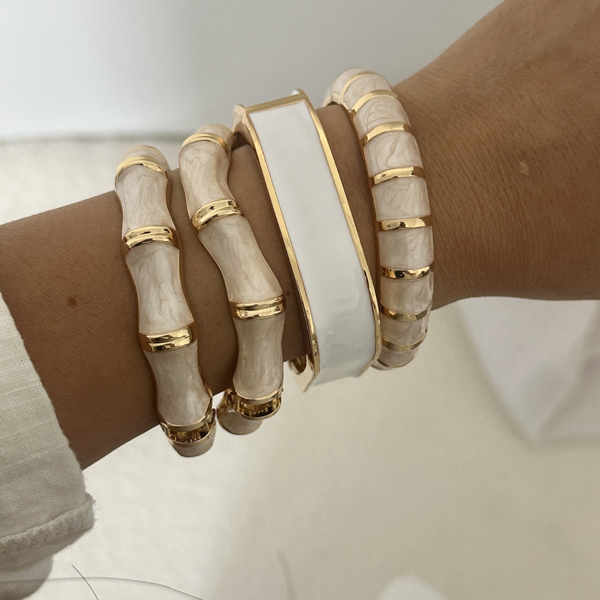 新中式国风竹节手镯女小众设计感高级轻奢气质百搭手环手饰