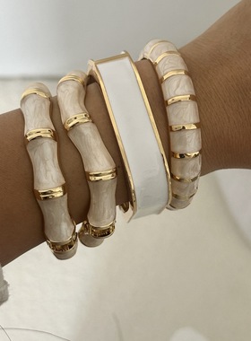 新中式国风竹节手镯女小众设计感高级轻奢气质百搭手环手饰