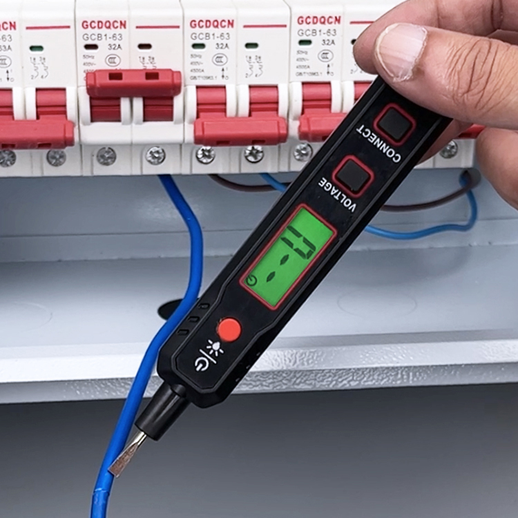 数显智能交流电压220v测电笔感应式电工多功能数显螺丝刀测电笔带