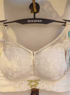 100%感觉百分百侧收收副乳无钢圈B杯桑蚕蕾丝内衣聚拢文胸1662