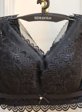 100%感觉百分百夏薄D杯大胸显小内衣无钢圈聚拢侧收副乳文胸1480