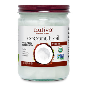 Nutiva优缇Coconut Oil进口天然初榨椰子油生酮护肤护发孕期可用