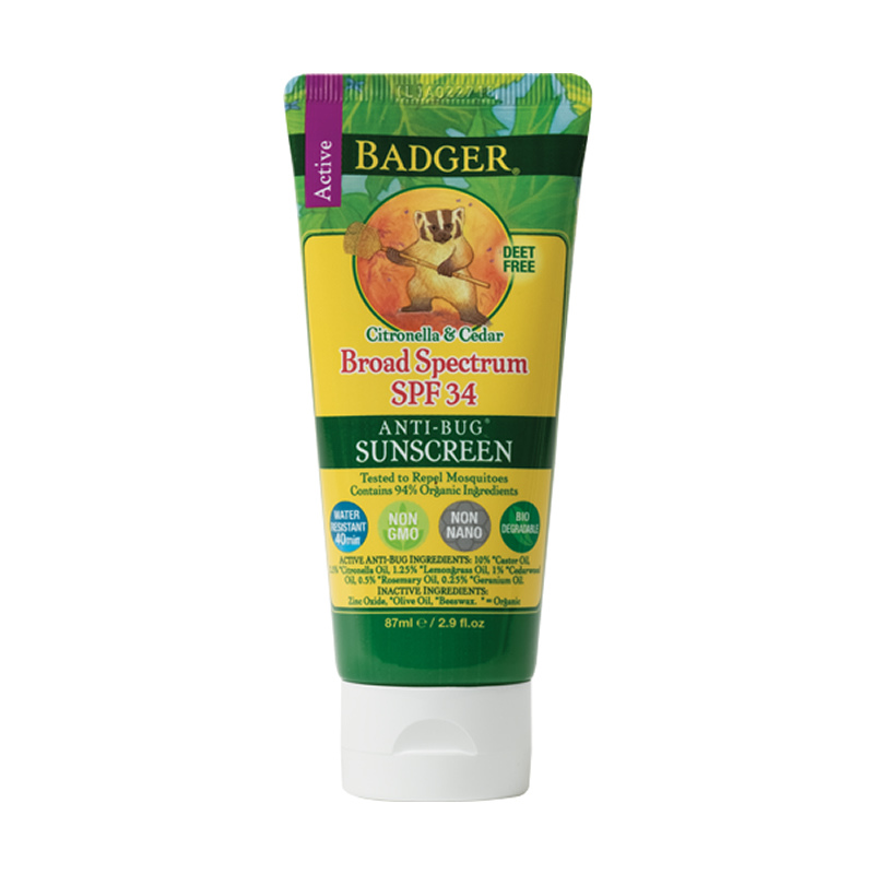 美国直购Badger贝吉獾防蚊虫防晒霜SPF34天然儿童宝宝成人用87ml在类目 美容护肤/美体/精油, 防晒中 - 来自Buy2taobao.com提供专业的淘宝代购服务