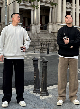 FFMR复古加厚肌理感休闲裤男款2025秋冬垂感宽松直筒灯芯绒长裤男