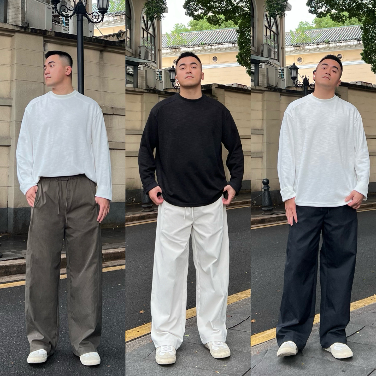 FFMR 美式复古工装裤休闲裤2025秋冬裤线设计直筒显高军绿色长裤