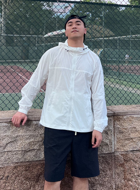 【秋季清仓 不售后】FFMR痞帅夏季UPF50薄款黑色防晒连帽男户外男